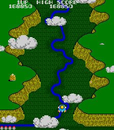 TwinBee (Arcade) screenshot: Stage 7