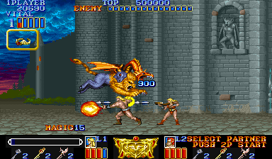 Screenshot of Magic Sword (Arcade, 1990) - MobyGames