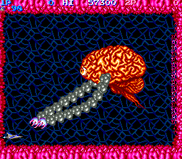 Life Force (Arcade) screenshot: Boss 1 "Golem"