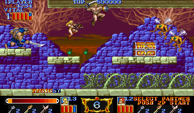 Screenshot of Magic Sword (Arcade, 1990) - MobyGames