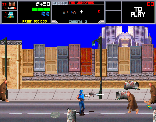 NARC (Arcade) screenshot: Shoot criminals