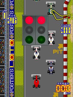 Screenshot of F-1 Grand Prix (Arcade, 1991) - MobyGames