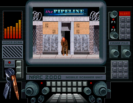NARC (Arcade) screenshot: First mission