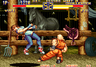 Art of Fighting 2 (Arcade) screenshot: Retaliation power