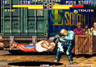 Art of Fighting 2 (Arcade) screenshot: Head attack