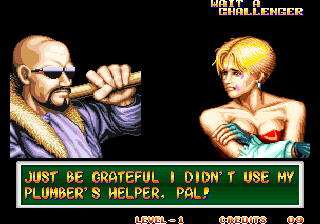 Art of Fighting 2 (Arcade) screenshot: Winners speech