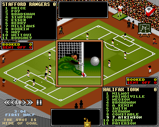 Premier Manager 3 (Amiga) screenshot: Missed shot