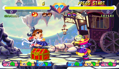 Pocket Fighter (Arcade) screenshot: Location from darkstalkers