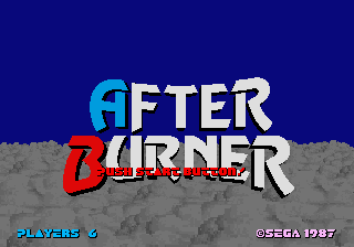 After Burner (Arcade) screenshot: Title screen