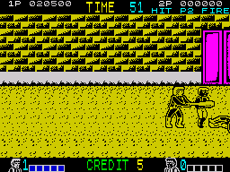 Double Dragon (ZX Spectrum) screenshot: Mission 3a