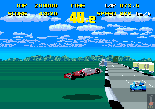 Screenshot of WEC Le Mans 24 (Arcade, 1986) - MobyGames