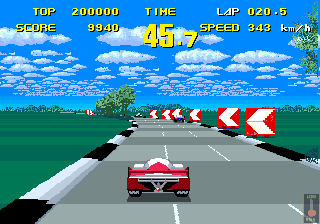 Screenshot of WEC Le Mans 24 (Arcade, 1986) - MobyGames