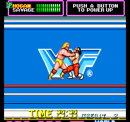 WWF SuperStars (Arcade) screenshot: Grappling.