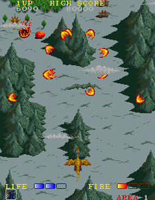 Dragon Spirit (Arcade) screenshot: Special power