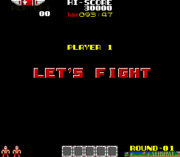 Rygar (Arcade) screenshot: Let's Fight.
