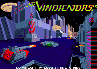 Vindicators (Arcade) screenshot: Title screen