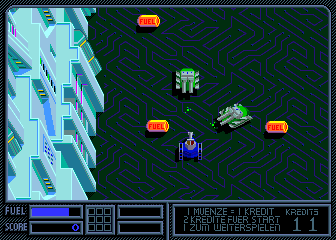 Vindicators (Arcade) screenshot: Collect fuels