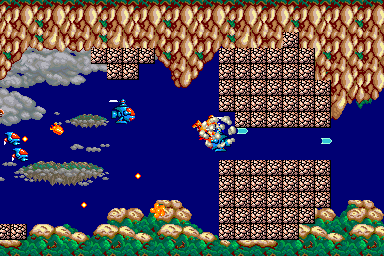 Battle Chopper (Arcade) screenshot: Explode