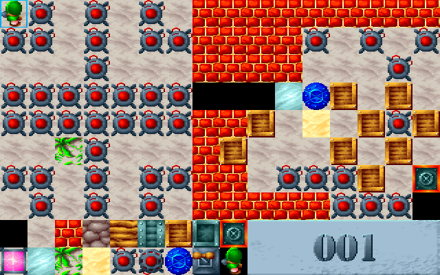 Saper (DOS) screenshot: Editor