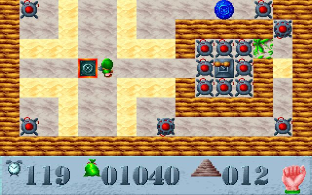 Saper (DOS) screenshot: Level 12
