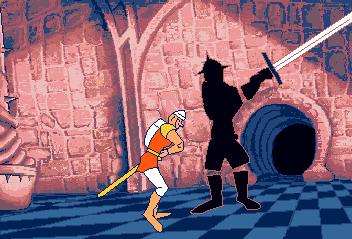 Dragon's Lair (Amiga) screenshot: At the end there was a guardian...