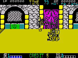 Double Dragon (ZX Spectrum) screenshot: Final fight