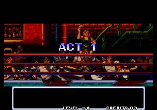 Aggressors of Dark Kombat (Arcade) screenshot: Act 1.