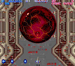 Life Force (Arcade) screenshot: Boss 6 "Zelos Force"