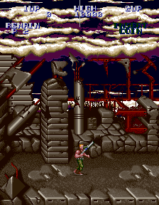 Super Contra (Arcade) screenshot: Stage 1 start