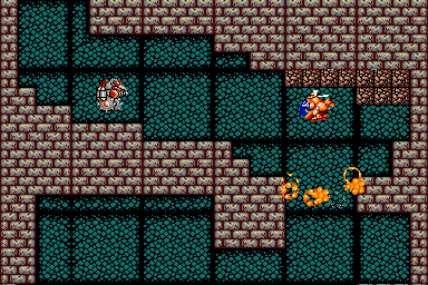 Battle Chopper (Arcade) screenshot: First labyrinth