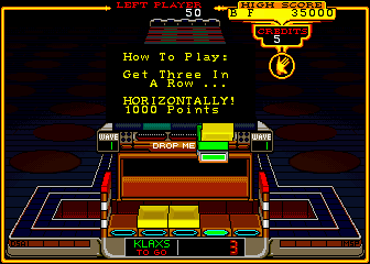 Klax (Arcade) screenshot: Instructions.