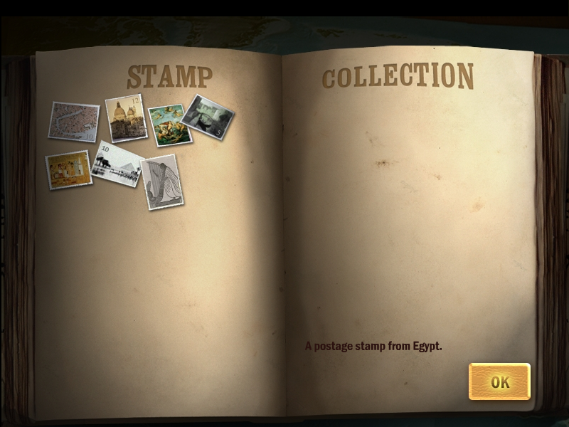 Private Eye: Greatest Unsolved Mysteries (Windows) screenshot: Stamp collection