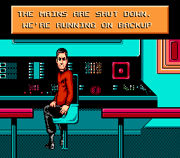 Star Trek: 25th Anniversary (NES) screenshot: Status Report Mr. Scott!