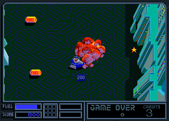 Vindicators (Arcade) screenshot: Explosion