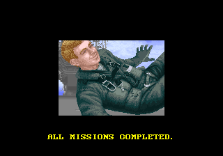 G-Loc: Air Battle (Arcade) screenshot: Missions completed