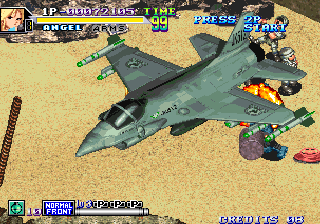 Screenshot of Shock Troopers: 2nd Squad (Arcade, 1998) - MobyGames