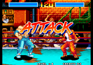 Aggressors of Dark Kombat (Arcade) screenshot: Attack!