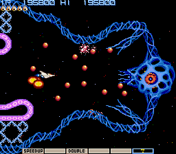 Gradius (Arcade) screenshot: Boss 6 "Nucleus"