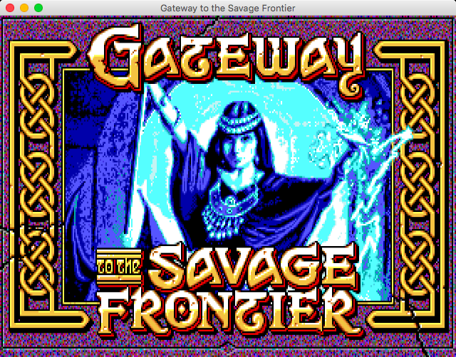 Dungeons & Dragons: Forgotten Realms - The Archives Collection 2 (Macintosh) screenshot: Gateway to the Savage Frontier - Main title