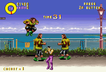 Karate Blazers (Arcade) screenshot: Big Guys.