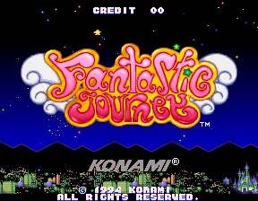 Fantastic Journey (Arcade) screenshot: Title screen (European)