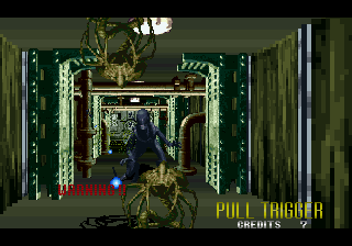 Alien³: The Gun (Arcade) screenshot: Prison level