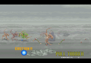 Alien³: The Gun (Arcade) screenshot: Misty weather
