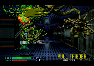 Alien³: The Gun (Arcade) screenshot: Fast action