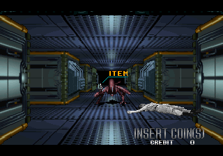 Alien³: The Gun (Arcade) screenshot: Alien on ship