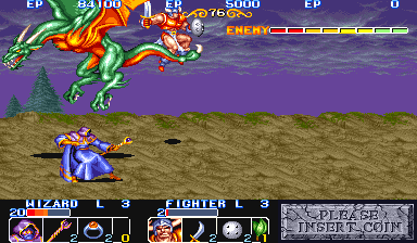 The King of Dragons (Arcade) screenshot: Wyvern