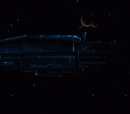 Alien³ (SNES) screenshot: Intro ship