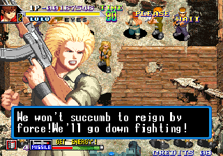 Screenshot of Shock Troopers: 2nd Squad (Arcade, 1998) - MobyGames