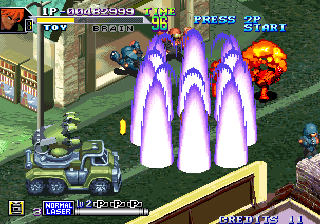 Shock Troopers: 2nd Squad (Arcade) screenshot: Special move