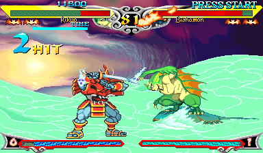 Darkstalkers 3 (Arcade) screenshot: Rikuo's second world